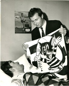 Photograph - Image, The Sun News Pictorial, Gareth Andrews visits Brighton resident Barry Farnsworth, July 1969