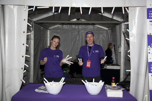 Volunteers at Carols by Candlelight event in Federation Square