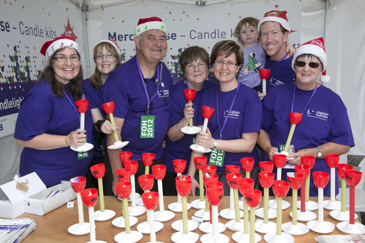 Volunteers at Carols by Candlelight event in Federation Square