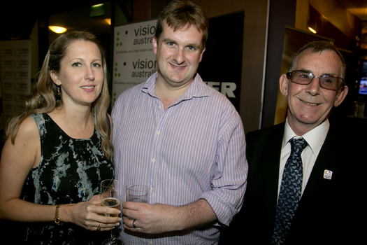 Kevin Murfitt with a younger female and male