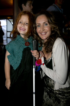 Marina Prior with a happy girl