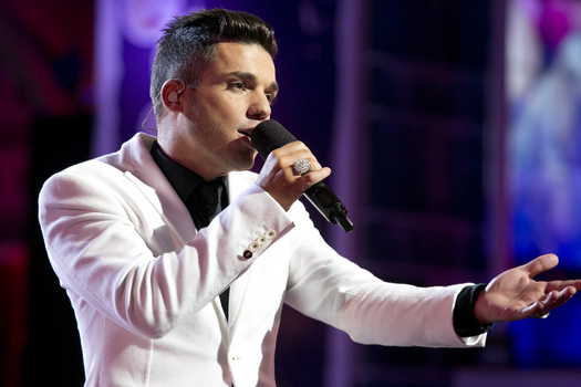 Anthony Callea performing on the stage