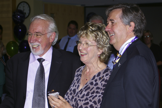Jennifer Gibbons and husband with Gerard Menses