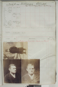 Central Register of Male Prisoners Williams Albert alias Frederick Bayley Williams alias Deeming, Chief Secretary's Department, 22/04/1892