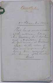 Report, 27 November 1854