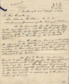 Petition, 23 October 1854,27 October 1854