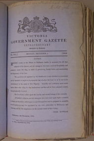 Notice, 20 Decemnber 1854
