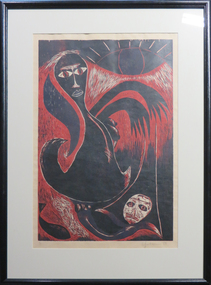 Printmaking - Woodcut, 'Menninger Suite' by Lauren Jackson, 1989