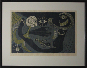 Printmaking - Woodcut, 'Menninger Suite' by Lauren Jackson, 1989