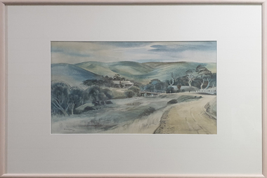 Painting - Watercolour, 'Bridge at Konagaderra' by Kenneth Jack, 1954