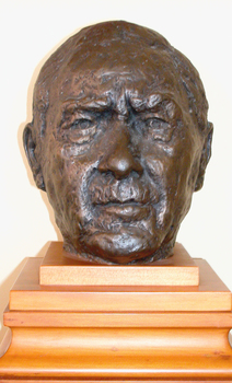 Sculpture of a male head