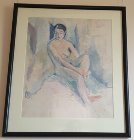 Painting - Oil on paper, William Frater, 'Nude' by William Frater, 1932