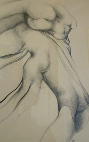 Drawing - charcoal & pencil, Page, Ian, 'Otos 1' by Ian Page, 1973 c