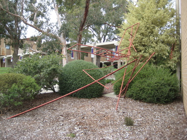 Red Metal Sculpture