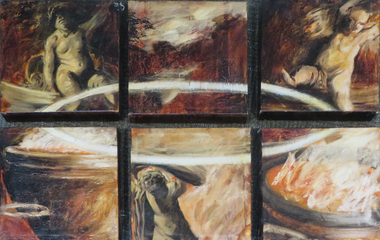 Painting - Artwork, 'Ring of the Nibellings' by David Noonan, 1989