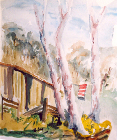 Painting - Watercolour, [The Towel] by Neville Bunning