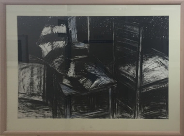 Drawing - Pastel, 'I Do Everything From this Chair' by Kim Williams, 1984