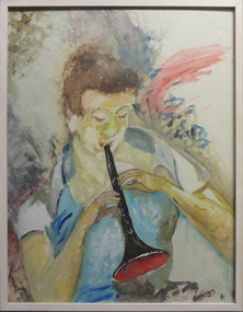 Painting - Oil on board, Neville Bunning, [Musical Interlude] by Neville Bunning