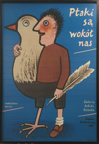 Work on paper - Offset print, 'Ptaki sa Wokol Nas' [Birds Are Around Us] by Wojciech Kwasniewski, 1990