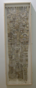 Framed woven artwork