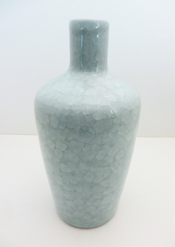 Bottle with Fish Scale Glaze by Barry Wemyss