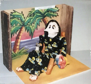 Ceramic & Mixed media, Bradshaw, David, 'Death Takes a Break' by David Bradshaw, 1998