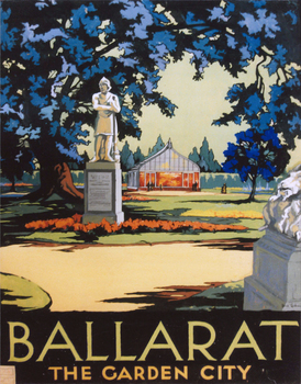 Original poster of a scene in the Ballarat Botanical Gardens.