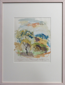 Watercolour on paper, [Trees] by Neville Bunning