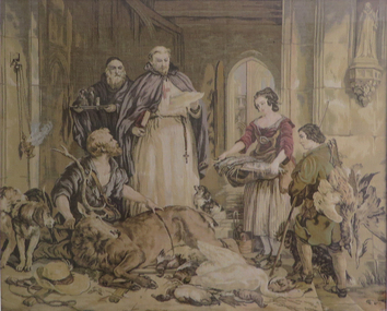 Tapestry, Unknown, Bolton Abbey in the Olden Time
