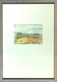 Framed landscape painting