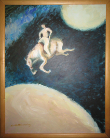 Oil on masonite, Neville Bunning, 'Trip in Space No. 2' by Neville Bunning