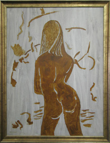 Artwork - Painting, Neville Bunning, 'The Black Bottom' by Neville Bunning