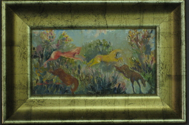 Oil on board, 'The Rite of Spring No. 2' by Neville Bunning