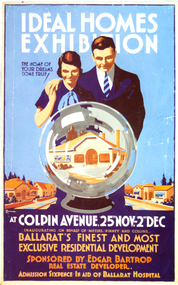 Painting - poster, Refshauge, Don, 'Ideal Homes Exhibition' by Don Refshauge, 1935 c