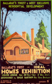 Gouache, Allan, S.J, 'Ideal Home Exhibition' by S.J. Allan, c1935