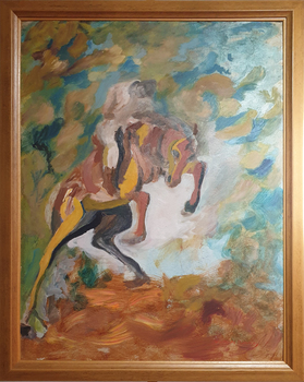 Bucking horse