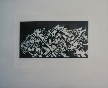 Printmaking, Ratcliffe, Catherine, 'Horse Race' by Catherine Ratcliffe, c1999