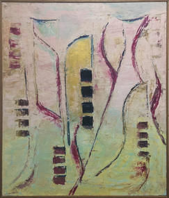 Oil and acrylic on canvas, Channing, Ian, 'Gondolas - Venice' by Ian Channing, 2000, 2000