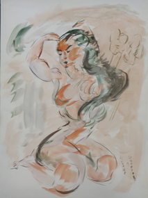 Ink on paper, Neville Bunning, 'Life Model Sitting' by Neville Bunning