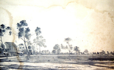 Printmaking - Lithograph, Francois Cogne, 'View Near the Swamp' by Francois Cogne, 1959