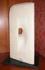Limestine - hand tooled, Atkins, Ilsa, 'Ishi' by Ilsa Atkins, 2002