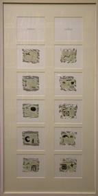 Work on paper - Printmaking - Screenprint, Allan Mann, 'Charts and Ciphers' by Allan Mann, 1994