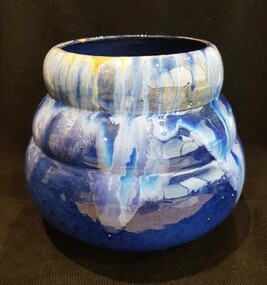 Ceramic, Popplewell, Marion, [Blue Bowl] by Marion Popplewell