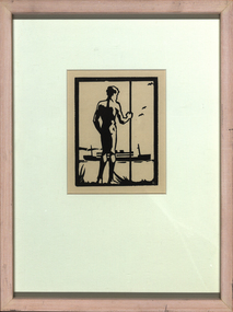 Printmaking - Linocut, 'Black and White' by Don Refshauge, 1932