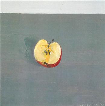Framed painting of an apple