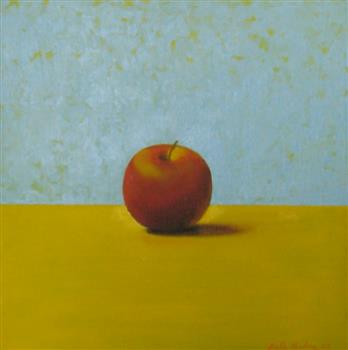 Painting of an apple