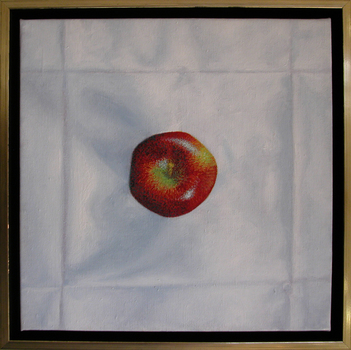 Painting of an apple