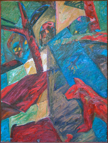 Painting, Taylor, Brenda, 'Trouble in Paradise' by Brenda Taylor, 1985