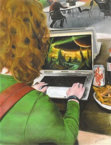 Artwork, Helen de Weerd, 'Girl with a Computer' by Helen de Weerd, 2009
