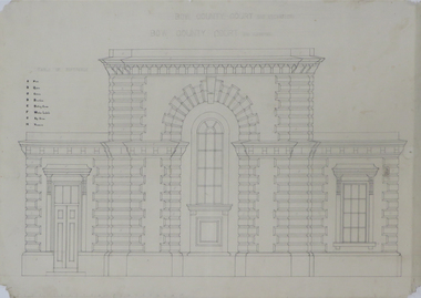 Drawing, Lamb [Charles?], 'Bow County Court'